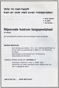 1972-05 Advertentie Nijenrode lustrum lp WOTW mei 1972